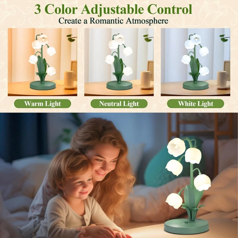 Lily of the Valley Flower Lamp