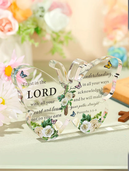 Christian Butterfly Acrylic Plaque
