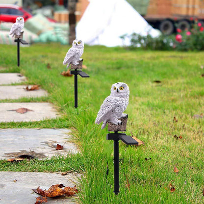 Solar Owl Garden Light