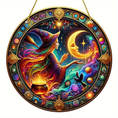 Halloween Witch Acrylic Window Suncatcher
