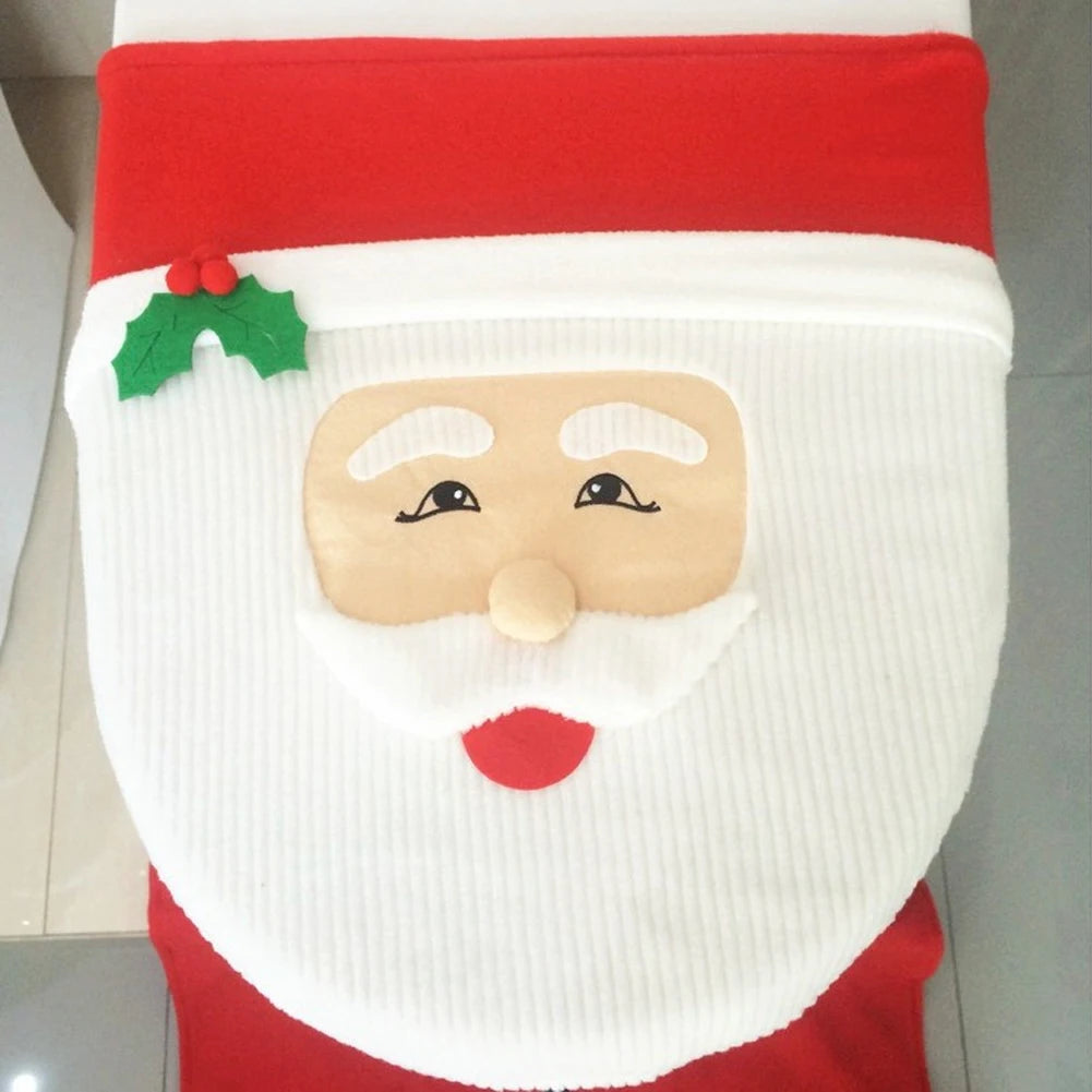 Christmas Toilet Seat Cover Set