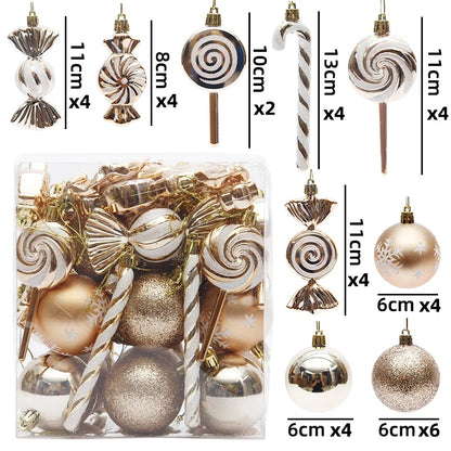 40Pcs Christmas Ball Ornaments
