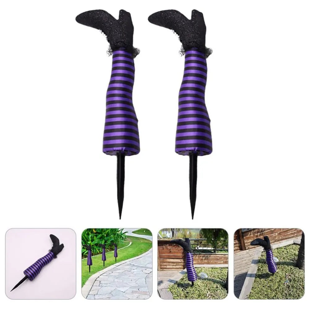 Halloween Witch Leg Stakes