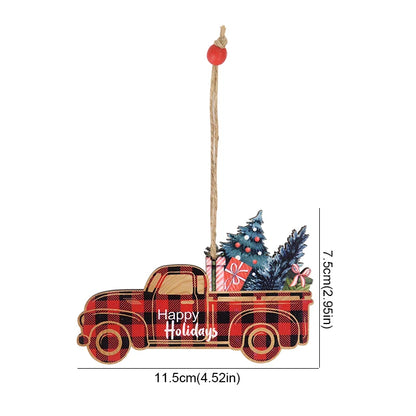 Wooden Christmas Tree Ornament