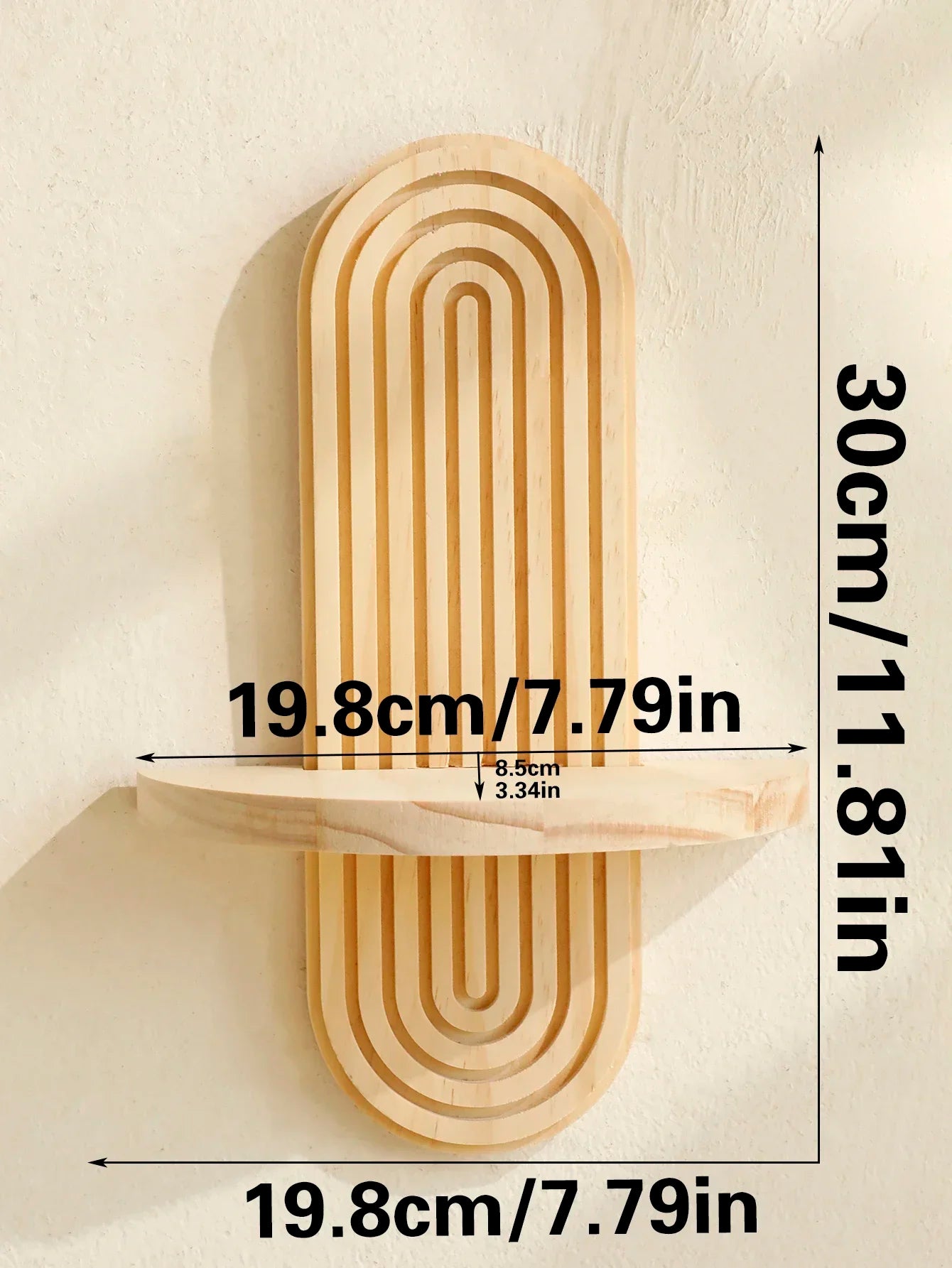 Wooden Wall Mounted Storage Rack