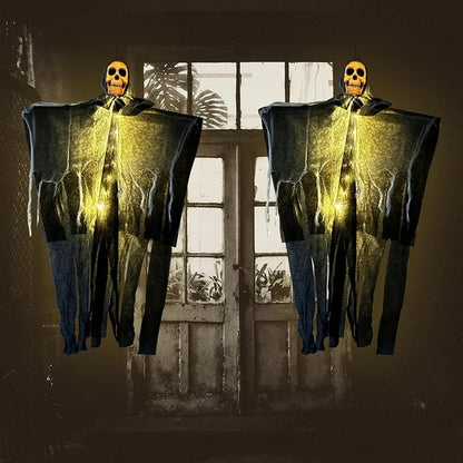 Halloween Glowing Skull Hanging Ghost