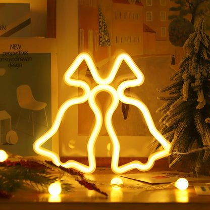 Santa Claus & Elk Christmas LED Lights