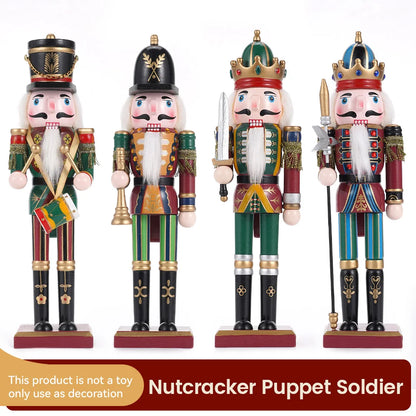 30cm Wooden Nutcracker Puppet Soldier