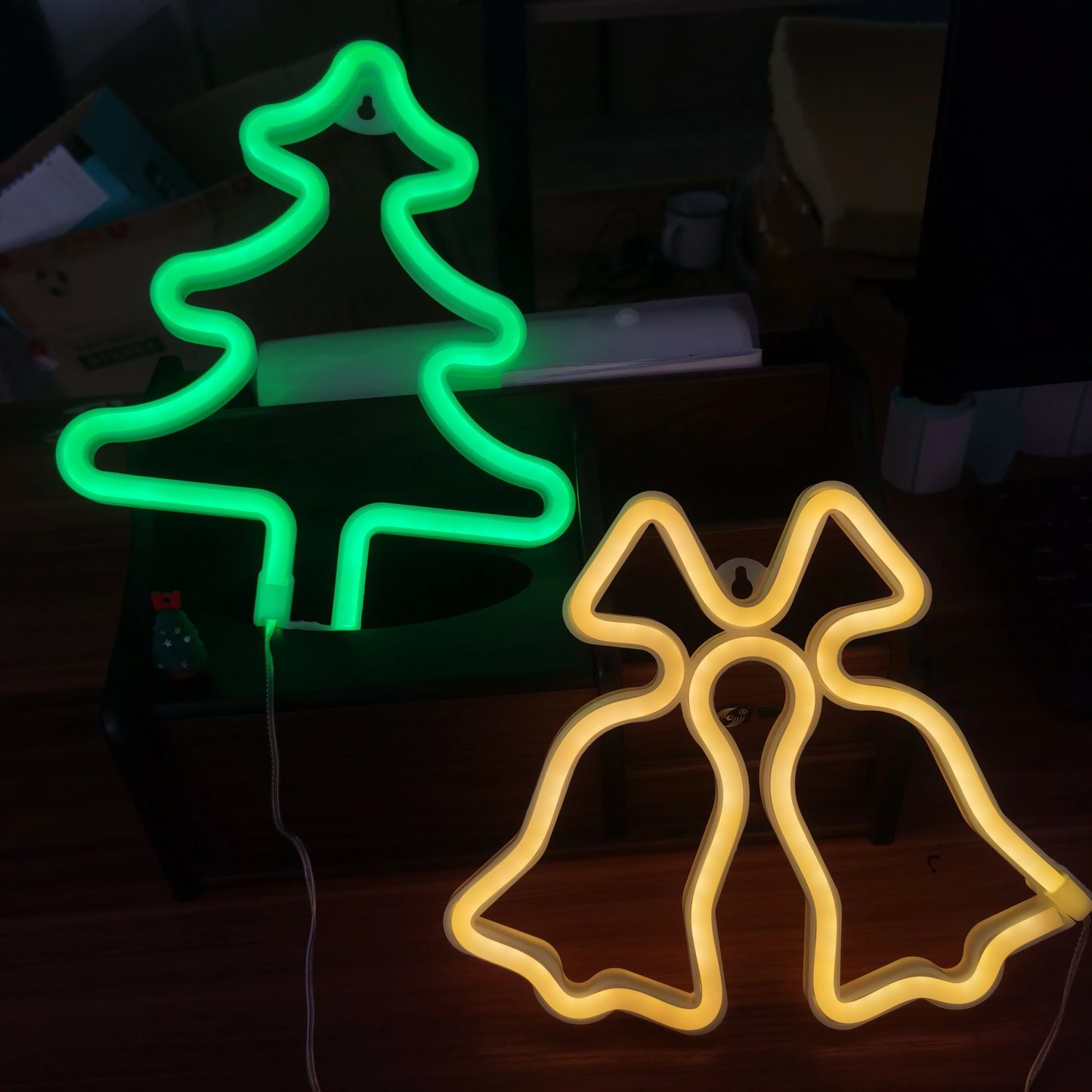 Santa Claus & Elk Christmas LED Lights