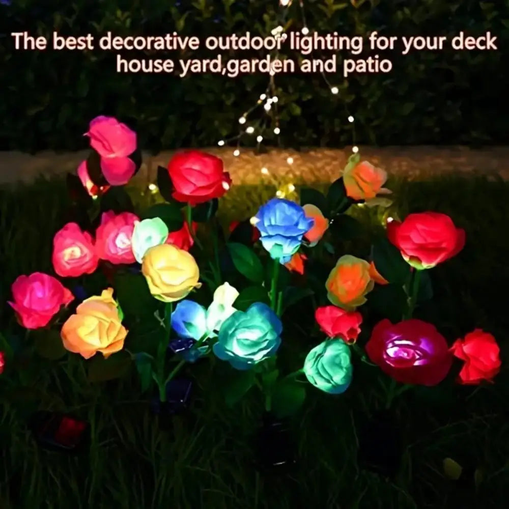 Solar Rose Flower Lights