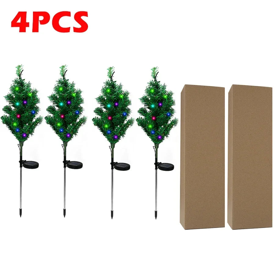 Outdoor Solar Christmas Tree Lights