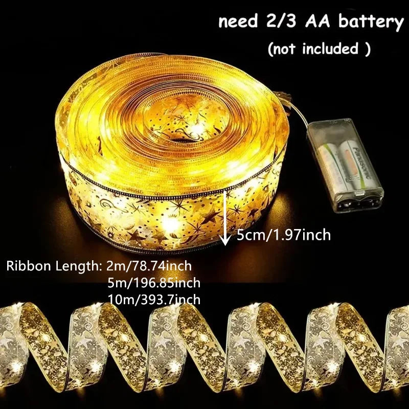 5–10M Christmas Ribbon Lights