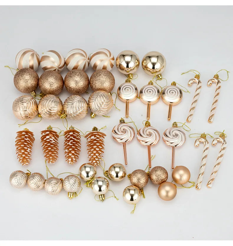 40Pcs Christmas Ball Ornaments