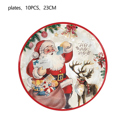 2025 Christmas Party Tableware
