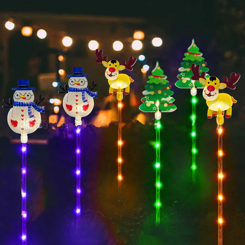 Solar Christmas Lights for Pathways (6pcs)