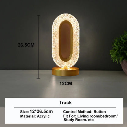 3D Crystal Track Night Light