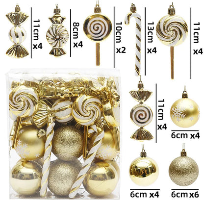 40Pcs Christmas Ball Ornaments