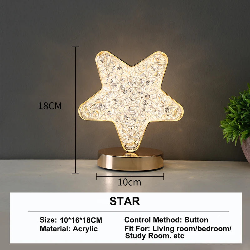 3D Crystal Track Night Light