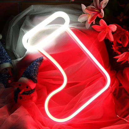 Santa Claus & Elk Christmas LED Lights