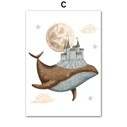 Nordic Nursery Wall Art (No Framed)