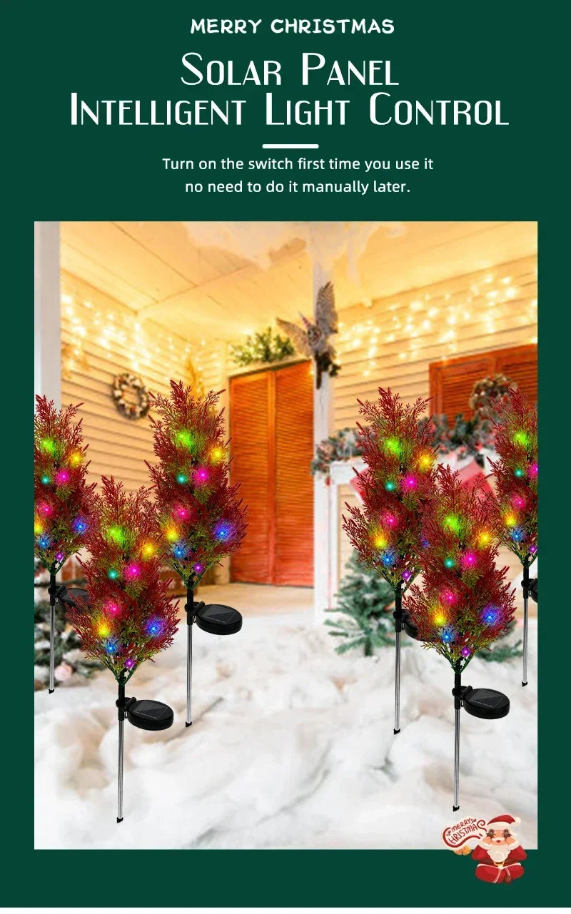 Outdoor Solar Christmas Tree Lights