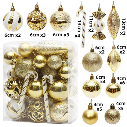40Pcs Christmas Ball Ornaments