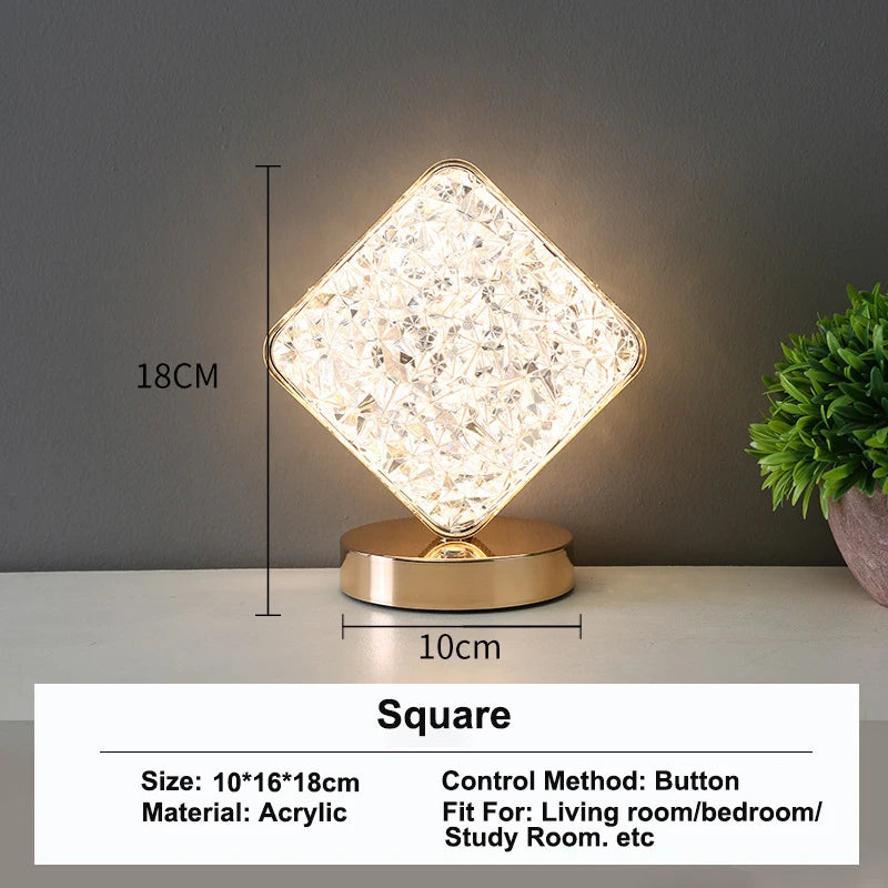 3D Crystal Track Night Light