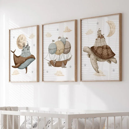 Nordic Nursery Wall Art (No Framed)