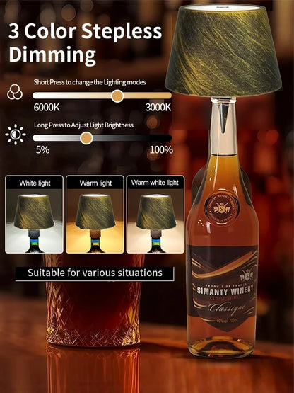 Wireless Bottle Table Lamp