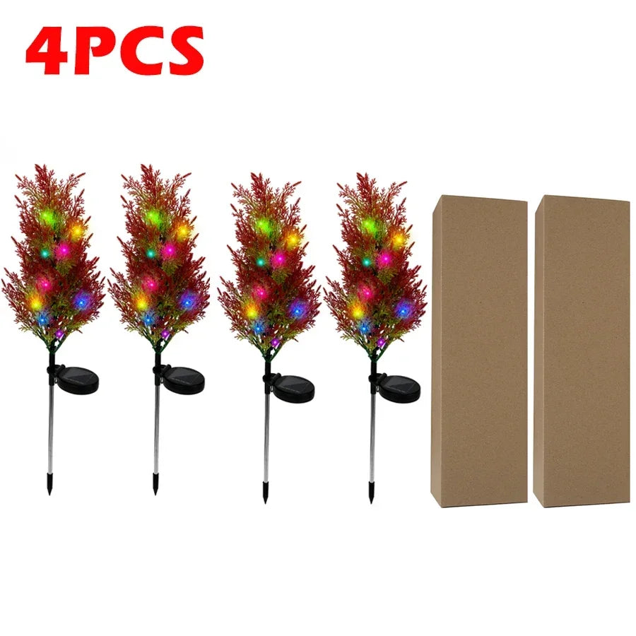 Outdoor Solar Christmas Tree Lights