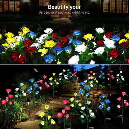 Solar Rose Flower Lights
