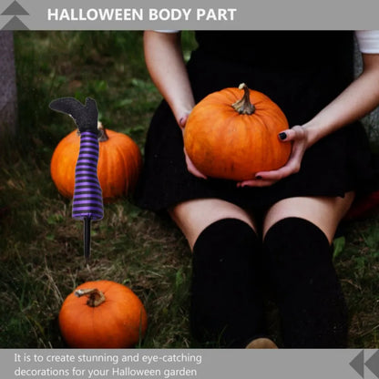 Halloween Witch Leg Stakes