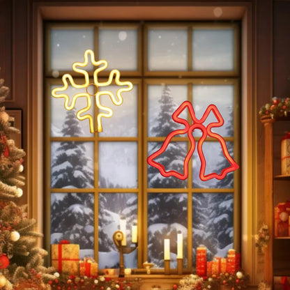 Santa Claus & Elk Christmas LED Lights