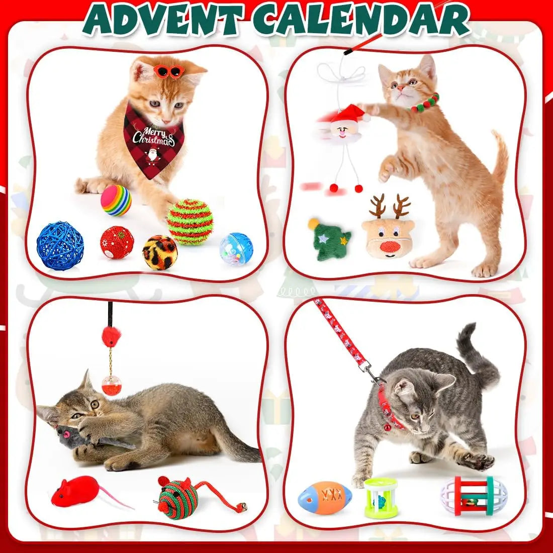 24 Day Countdown Gift for Cats