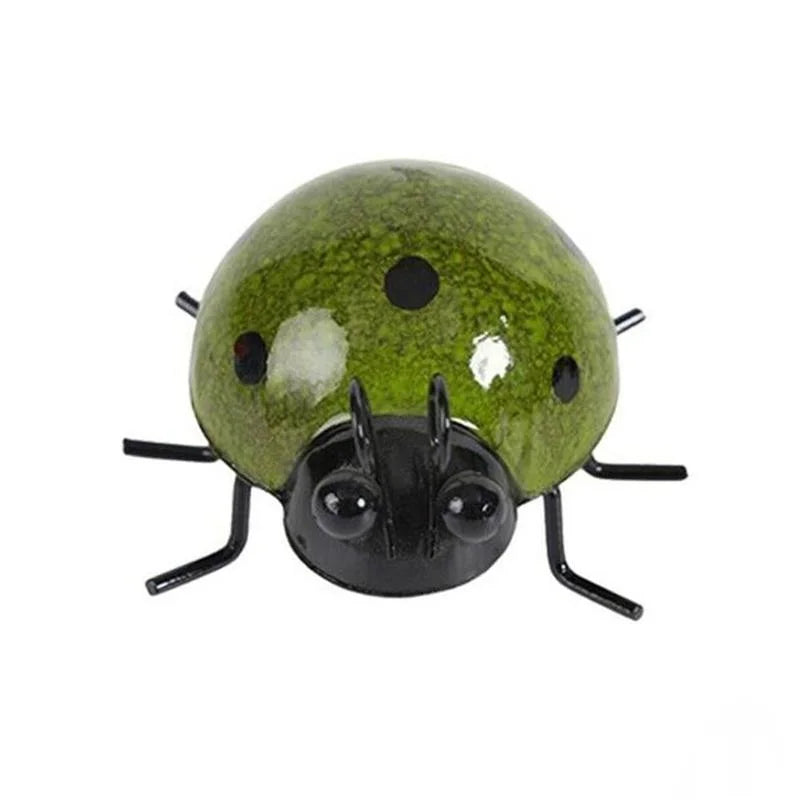 Metal Ladybug Wall Hanging Ornament
