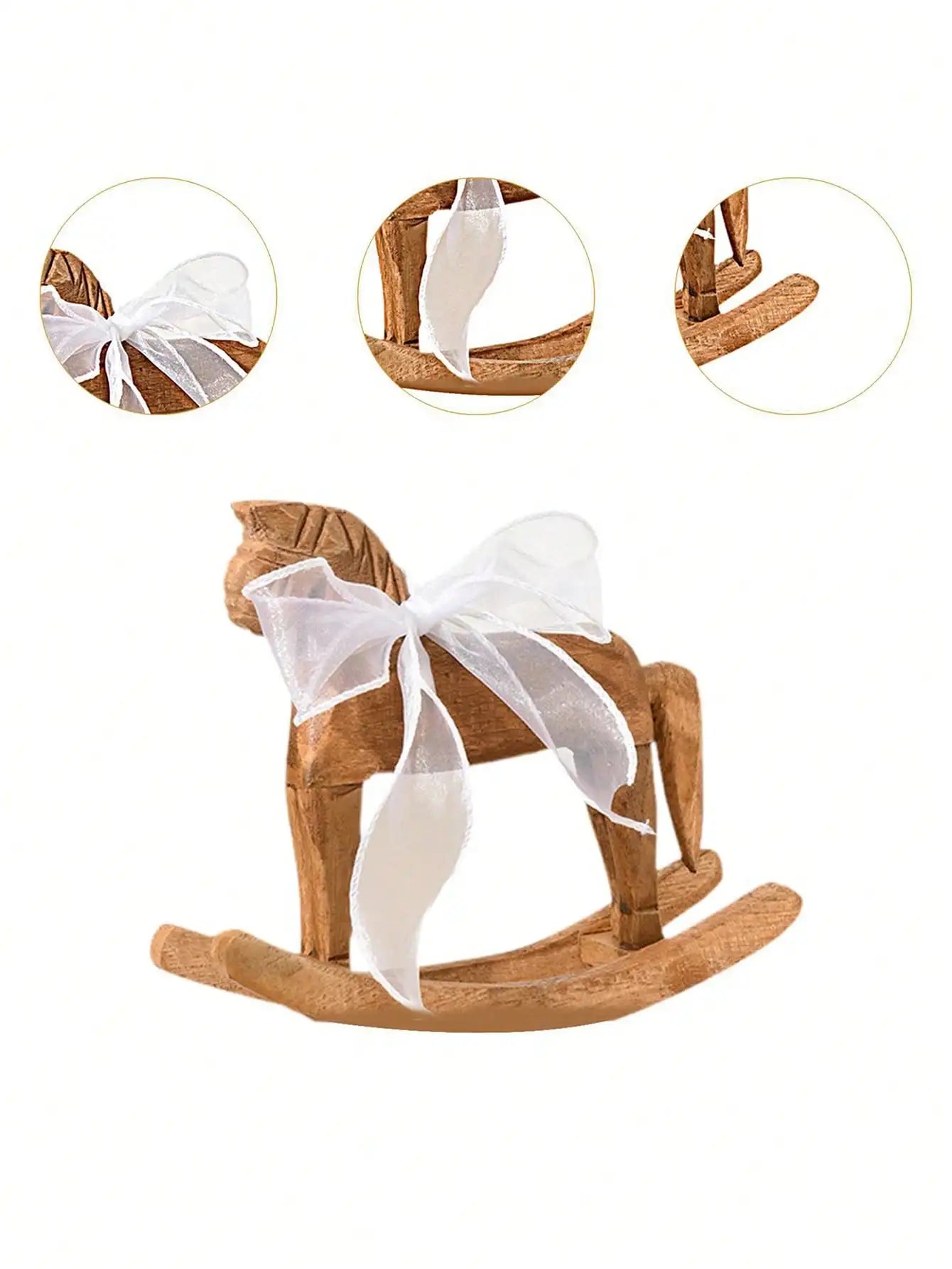 Wooden Horse Creative Hand Carved
