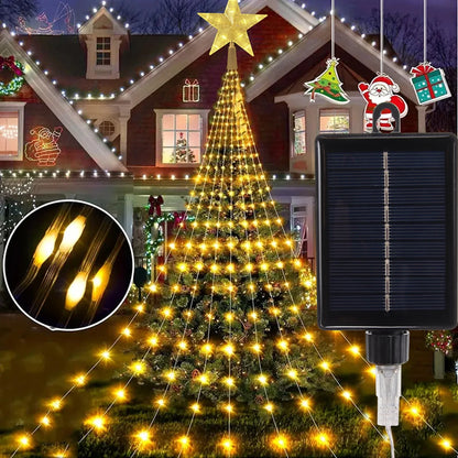 280 LED Star Fairy Waterfall Tree Lights