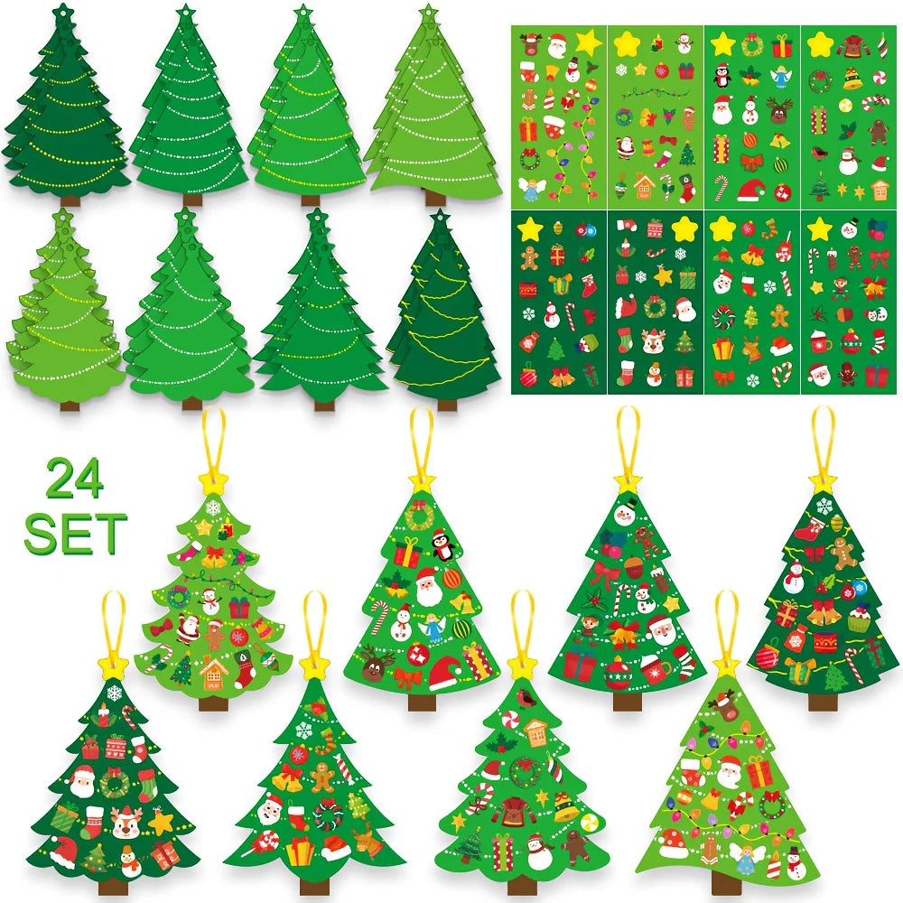 Christmas Tree DIY Craft Kit 24Pcs