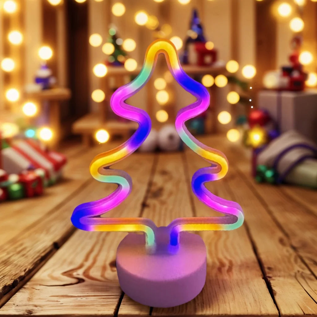 Santa Claus & Elk Christmas LED Lights