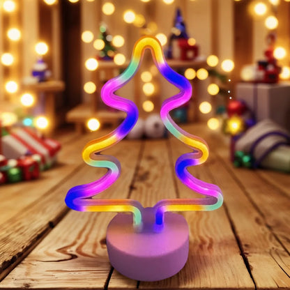 Santa Claus & Elk Christmas LED Lights