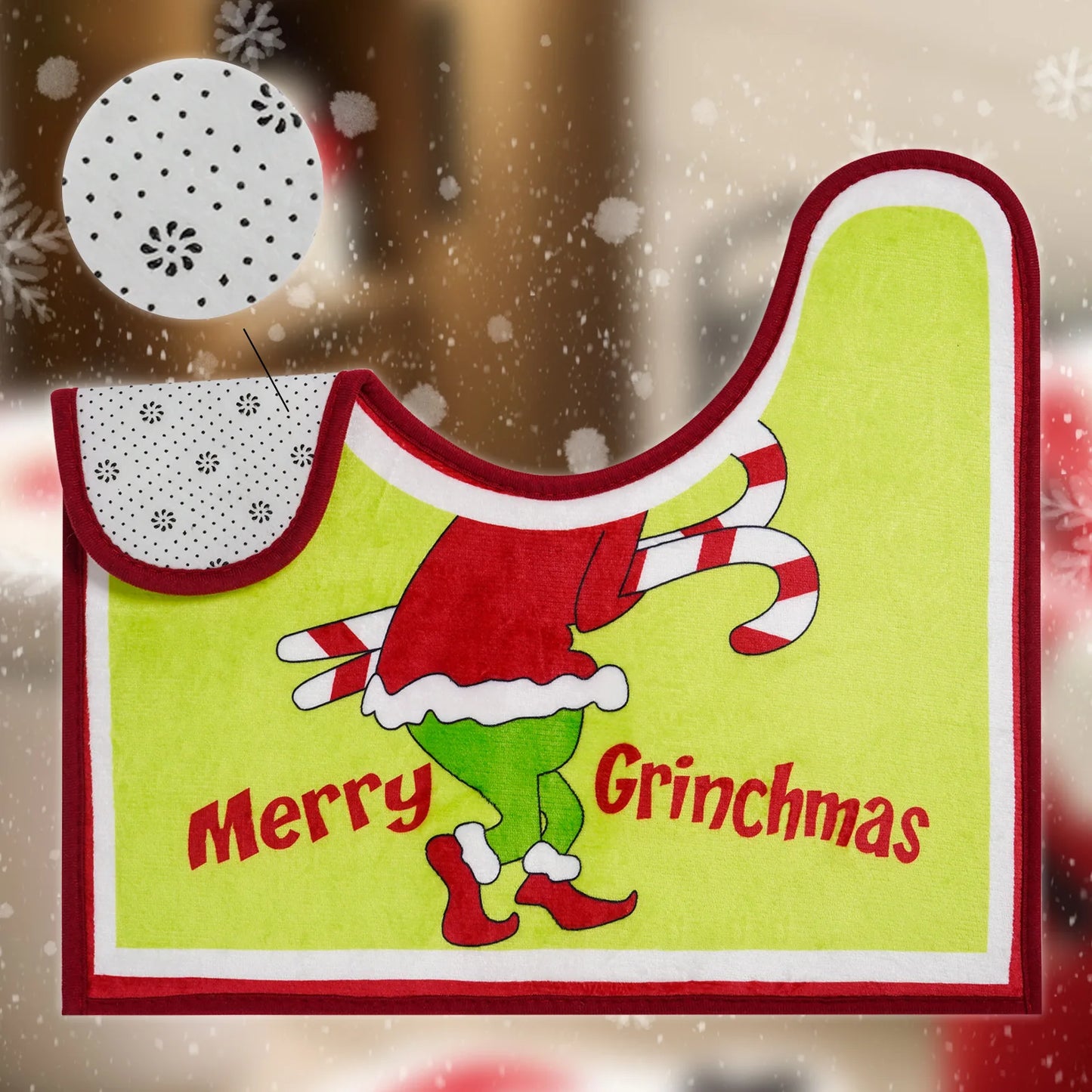 4 Pack Bathroom Decor - Xmas Décor Toilet Lid Cover