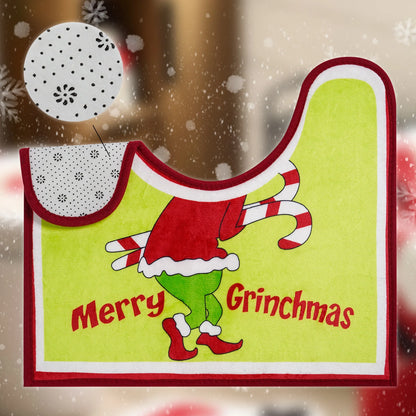 4 Pack Bathroom Decor - Xmas Décor Toilet Lid Cover