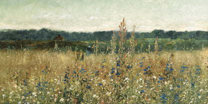 Wildflower Field Landscape Canvas Print (Unframed)