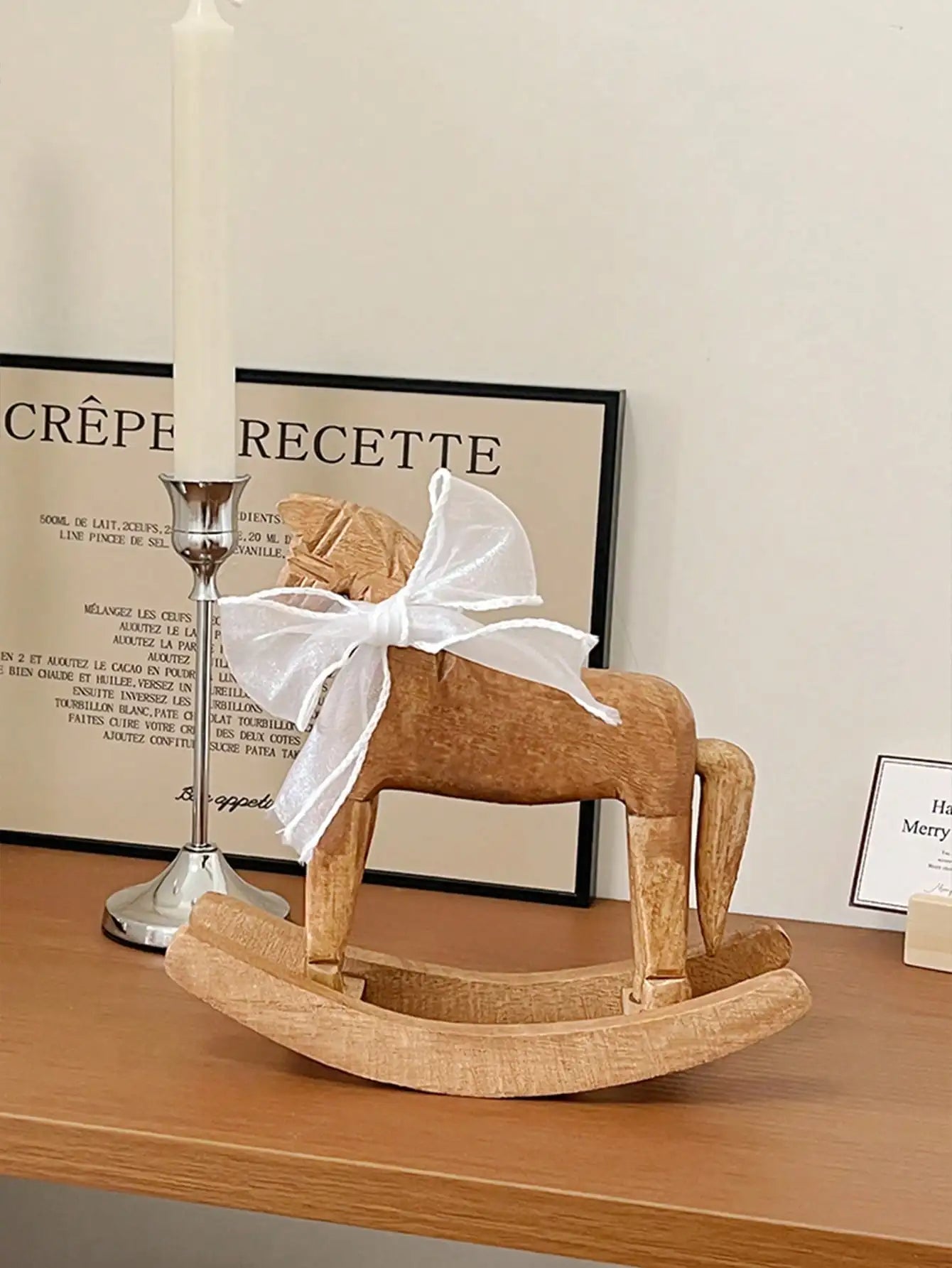 Wooden Horse Creative Hand Carved