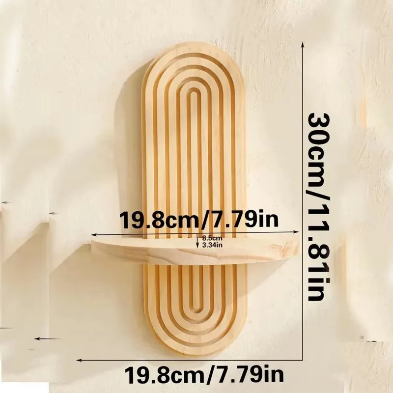 Wooden Wall Mounted Storage Rack