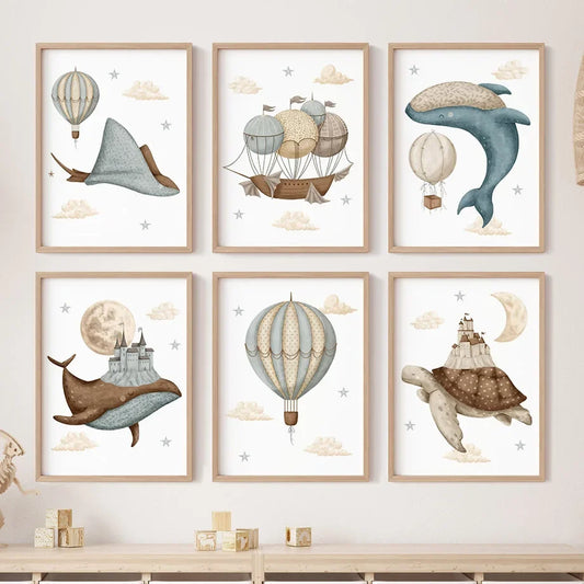 Nordic Nursery Wall Art (No Framed)