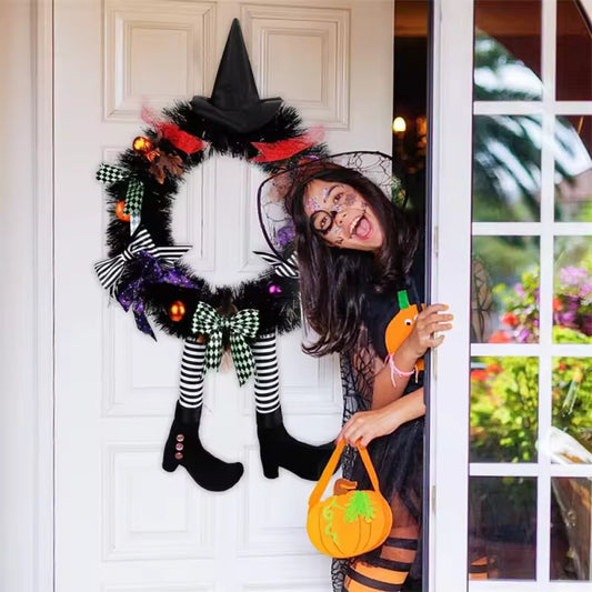 Witch Halloween Wreath