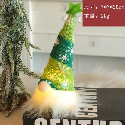 LED Christmas Gnome Faceless Doll