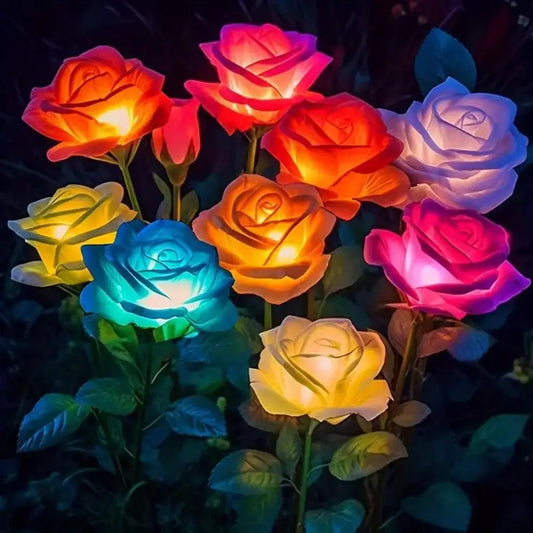Solar Rose Flower Lights