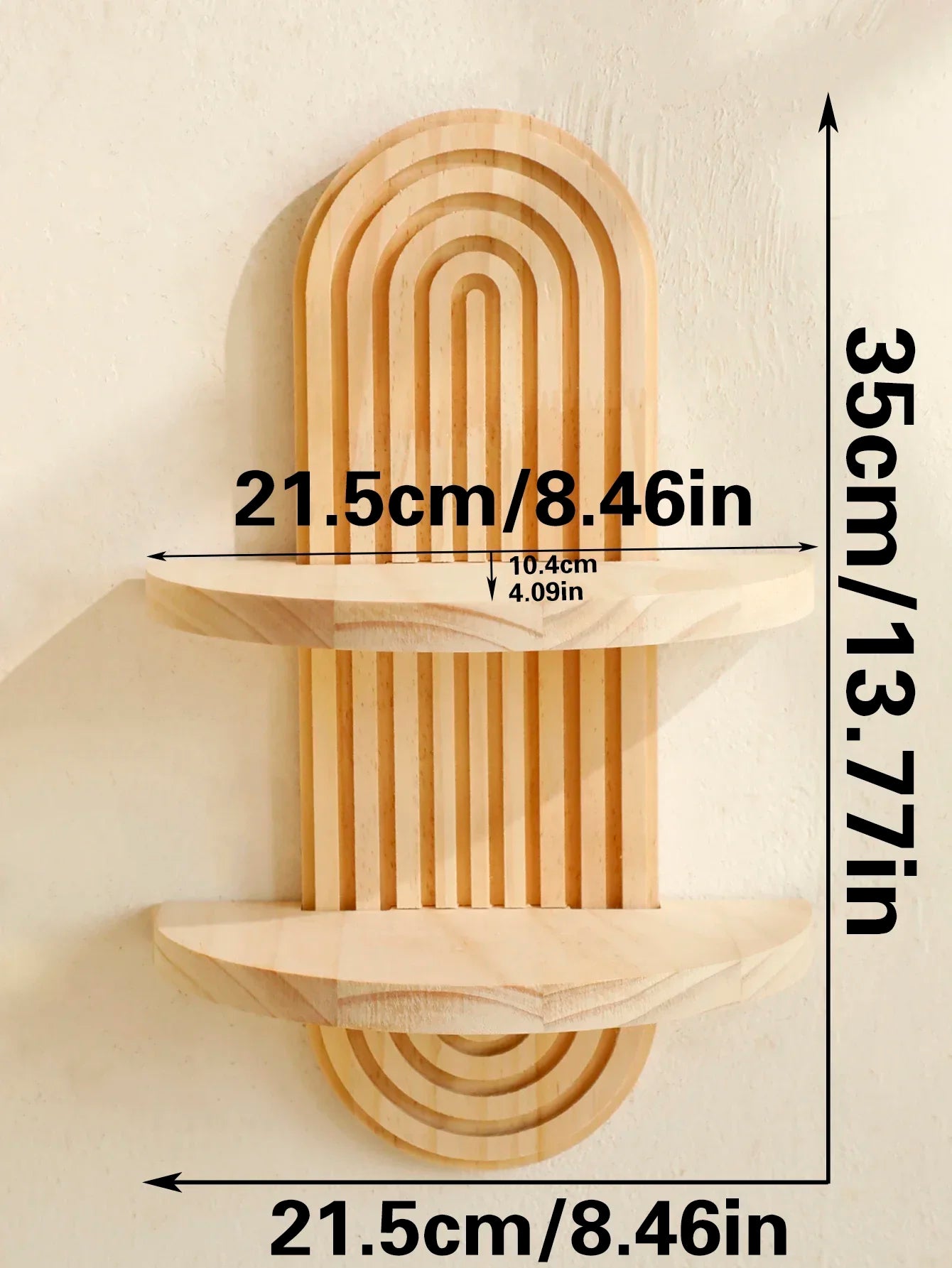 Wooden Wall Mounted Storage Rack
